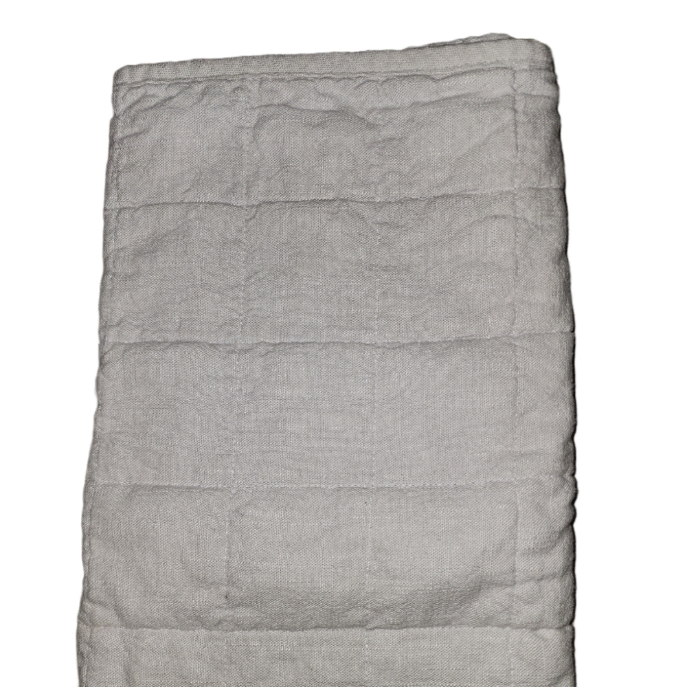 Casaluna Heavyweight Linen Blend Quilt Pillow Sham, Standard, Light Gray - Picture 1 of 2